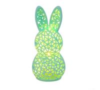 3D Printed Lighted Easter Bunny Lamp Hollow Design(U2-43 Green Rabbit)