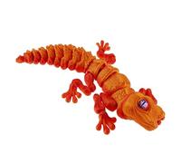 3D Printed Lizard Toys - Sculpture, Articulated Reptile Decoration - Small Flexible Lizard Figures That Make Realistic Movement, Complete Animal Model for Desktop Display