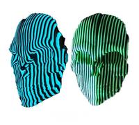 3D Printed Luminous Quantum Skull Skull Masks Glow In The Dark Cool Cyberpunk Gothic Decor Fidget Toys Relieve Stress Home Desktop Ornaments 1/2pcs