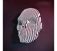 3D Printed Luminous Quantum Skull Skull Masks Glow In The Dark Cool Cyberpunk Gothic Decor Fidget Toys Relieve Stress Home Desktop Ornaments 1/2pcs