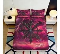 3D Printed Magic Thunder Pattern Microfiber Fitted Sheet Non-Slip Deep Pocket Bedroom Mattress Fitted Cover 90x200x25cm