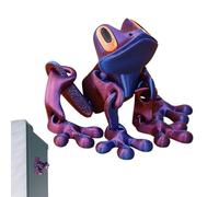 3D Printed Magnetic Frog Fridge Magnets, Funny Simulation Tree Frog Joint Movable Refrigerator Magnet, 3D Printed Magnet Frogs Toy with Strong Magnetic Fixation for Refrigerator and Metal Surfaces