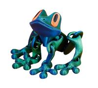 3D Printed Magnetic Frog | Funny Frogs Fridge Magnets | Movable Joint Frog Toys Whiteboard Magnets | Cute Animal Frogs Figurine Refrigerator Magnet for Home Kitchen Decor