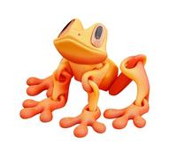 3D Printed Magnetic Frog - Movable Joint Frog Toy Model - Funny Stress Relief Refrigerator Magnet Animal with Movable Joint for Home Decoration