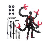 3D Printed Mannequin Toys, Action Figure Already Assembly, Multis-Jointed Movable Model With 3 Hand Types And 7 Tool Options, Home Desktop Decorations For Game Lovers