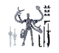3D Printed Mannequin Toys, Action Figure Already Assembly, Multis-Jointed Movable Model With 3 Hand Types And 7 Tool Options, Home Desktop Decorations For Game Lovers