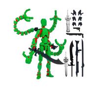3D Printed Mannequin Toys, Action Figure Already Assembly, Multis-Jointed Movable Model With 3 Hand Types And 7 Tool Options, Home Desktop Decorations For Game Lovers