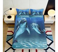 3D Printed Marble Fitted Sheet Microfiber Deep Pocket Non-Slip Bedroom Bedding Marble Mattress Fitted Cover for Adults Super King（200x200cm）