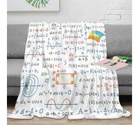 3D Printed mathematical formulas Cozy Throw Blanket Microfiber Ultra Soft Warm Bedding handwritten calculus Bed Blanket Breathable All Season for Homeowners Renters Adults 80×90inch(200x230cm)