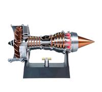 3D Printed Mini Jet Engine Kit - TurboFan Airplane Model for Aviation Enthusiasts, Variable Speed Experimental Design, Great Gift for Kids and Adults