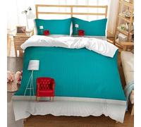 3D Printed Modern Art King Size Duvet Cover Set Country Style Bedding Set Soft Breathable Microfibre Quilt Cover 230x220 with Zipper Closure and 2 Pillowcases 50x75 2627-B