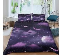 3D Printed Moon Cloud Quilt Cover, Microfiber Duvet Cover Hidden Zipper for