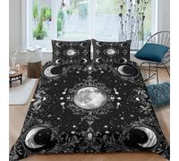 3D Printed Moon Quilt Cover, Microfiber Duvet Cover Hidden Zipper for Home