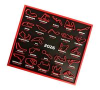 3D Printed Motorsport Schedule Calendar 2026 Motorsport Event Dates Calendar for Home or Offices Desk Wall Display Equation Single Wall Art