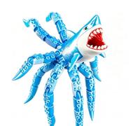 3D Printed Movable Model of Octopus Shark Megalodon, Ancient Marine Prehistoric Creature Toy, Sea Monster Toy, Highly Detailed Collector Art Piece for Horror Fans, Deep Sea Creature Sculpture