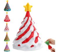 3D Printed Multicolor Christmas Tree Spiral Stacking Toy, 2026 New Christmas Tree Impossible Cone Sculpture Helix Nut Spiral Cone Fiddle Fidget Toy, Mini Vortex Thread Illusion Stress Anxiety Relief