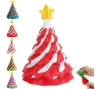 3D Printed Multicolor Christmas Tree Spiral Stacking Toy, 2026 New Christmas Tree Impossible Cone Sculpture Helix Nut Spiral Cone Fiddle Fidget Toy, Mini Vortex Thread Illusion Stress Anxiety Relief