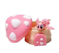 3D Printed Mushroom Set - Animal Figurine Adorable,Mushroom Dragon Inside 3D Printed House | for Boys Girls Teens Adults Classroom Dorm Living Room Dining Table