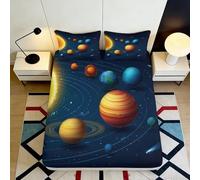 3D Printed Mystic Cat Pattern Fitted Sheet Microfiber Non-Slip Deep Pocket Fantasy Cat Mattress Fitted Cover Bedroom Bedding Washable Small Double（120x200cm）