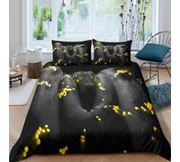 3D Printed Night serpent glow Duvet Cover Polyester Digital fantasy art Quilt Cover Stain Resistant Easy Care for Uni Student Shared Apartment Bedroom Daily Use Single（140x200cm）