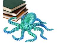 3D Printed Octopus - Articulated Collectible Figurine, Sea Creature Model, Stress Relief Toy, Sensory Fidget Decoration | Provides Interactive Fun Improves Concentration