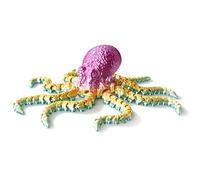 3D Printed Octopus Articulated Octopus Toy Creative Octopus Decorative Articulated Animal Model for Home Office Decor (Pink, 27cm)