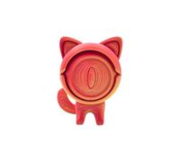 3D Printed One Eye Cat Toy.3D Printed Cat Model with Rotating Eyes.Festival Toy.Home Executive Desk Toy.One-eyed Cat Toy for Relaxation (GD1,One Size)
