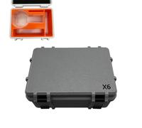 3D Printed Organizer for Insta360 X6,Storage Case with TPU Liner Sponge Padding Shockproof Waterproof Scratch Resistant Snap Closure，Dark Gray Style A