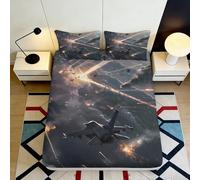 3D Printed Owl Fitted Sheet Microfiber Deep Pocket Non-Slip Owl Mattress Fitted Cover Full Wrap for Bedroom Adults Small Double（140x200cm）