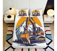 3D Printed Owl Fitted Sheet Microfiber Non-Slip Deep Pocket Bedroom Bedding Owl Mattress Fitted Cover Washable Full Wrap for Adults Single（90x190cm）