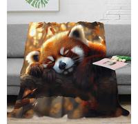 3D Printed panda sleeping Throw Blanket Microfiber Warm Thermal Bedding Soft Cute animal Warm Blanket Machine Washable No Shedding for Office Workers Students Teens 60x80inch(150x200cm)