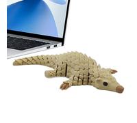 3D Printed Pangolin, Articulated Pangolin Model, Animal Figurine with Ergonomic Build, Pangolins Toy with Detailed Design, Desk & Home Decor Accessory, Cute Collectible for Teens & Adults