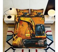 3D Printed Pastoral Animal Sheep Duck Fitted Sheet Microfiber Deep Pocket Bedroom Bedding Pastoral Animal Mattress Fitted Cover Non-Slip Washable King（160x200cm）