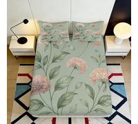 3D Printed Peacock Pattern Fitted Sheet Microfiber Deep Pocket Bedding Elastic Hem Peacock Mattress Fitted Cover Washable Protector Small Double（140x200cm）