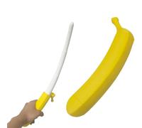 3D Printed Plastic Banana Wand, Extendable banana sword, extendable banana-shaped toy, relieves stress, Holiday role-playing props and toys (White)