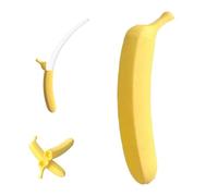 3D Printed Plastic Banana Wand,Extendable Banana Sword,Retractable Bananas Shaped Stretchable Toy,Funny Prop Sword Toys for Stress Relief Holiday Role-Playing Prop for Man Women (White)