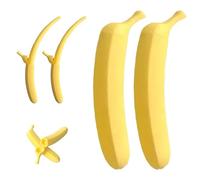 3D Printed Plastic Banana Wand,Extendable Banana Sword,Retractable Bananas Shaped Stretchable Toy,Funny Prop Sword Toys for Stress Relief Holiday Role-Playing Prop for Man Women (2Pcs Yellow)