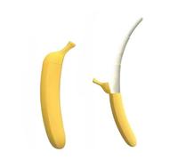 3D Printed Plastic Banana Wand, Retractable Extendable Banana Sword, Fun Cosplay Prop for Kids & Adults, Perfect for Role-Playing, Fancy Dress & Themed Parties (A)
