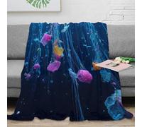 3D Printed plastic pollution Bedding Throw Microfiber Warm Cosy Bedding Soft Marine environmental All Season Blanket No Shedding for Students Teens Office Workers Gamers 50x60inch(127x152cm)