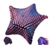 3D-Printed Playful Star, Funny Star Fidget Toy, Transformable Expanded Sensory Fidget Stars, Portable Cute 3D Printed Squishy Articulating Starfish Fun Desk Decor for Friend Family (A04, 12CM)