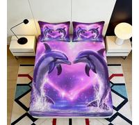 3D Printed Poodle Floral Fitted Sheet Microfiber Deep Pocket Bedroom Bedding French Dog Flower Mattress Fitted Cover for Adult Home 160x200x25cm