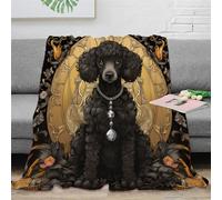 3D Printed Poodle Throw Blanket Fluffy Soft Cozy Super Soft Cozy Fuzzy Warm Throws with Anti-wrinkle/anti-tarnishing Lightweight Kids Boys Girls Christmas Birthday Present Present 60x80inch(150x200cm)