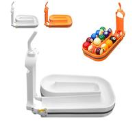 3D Printed Pool Ball Rack Holds 15 Balls, Precision Billiards Training Tool, Billiards & Snooker Practice Tool, for Accuracy & Cue Control white