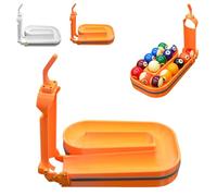 3D Printed Pool Ball Rack Holds 15 Balls, Precision Billiards Training Tool, Billiards & Snooker Practice Tool, for Accuracy & Cue Control orange