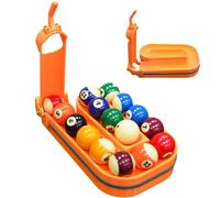 3D Printed Pool Ball Rack, Precision Billiards Training Tool, Pool Triangle Rack Holds 15 Balls, for Creates Perfect Triangle in Seconds Orange