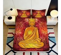 3D Printed Poppy Flower Fitted Sheet Microfiber Deep Pocket Bedding Poppy Mattress Fitted Cover Non-Slip Washable for Adults Single（90x190cm）