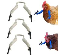 3D-Printed Poultry Arm Accessories-arms to Put on Chicken, Arms for Chickens to wear!Funny Poultry Outfit, Chicken Hands Neck-Mounted Toy Gifts Ideal for Chickens, Ducks, Turkeys (White 3pcs)