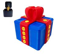 3D Printed Prank Gift Box - Annoying Gift Box with Screws, The Annoying Present, Desktop Prank Ornament for Gag Gifts and Parties (F)