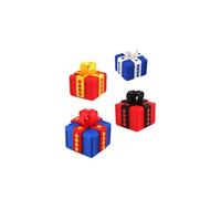 3D Printed Prank Screw Gift Box Difficult Open Puzzle Box for Cash Card Holder Funny Party Favor 2 Sizes Multi-Color(4pcs,8cm)