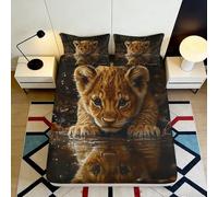 3D Printed Purple Koala Fitted Sheet Microfiber Deep Pocket Bedroom Bedding Koala Mattress Fitted Cover Washable 90x200x25cm